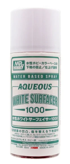 Mr Hobby Mr Aqueous Surfacer 1000 White Primer Spray 170ml