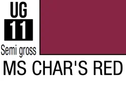 Mr Hobby Mr Colour Gundam 10ml 11 MS Char's Red Semi Gloss Acrylic Paint