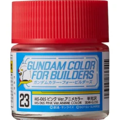 Mr Hobby Mr Colour Gundam 10ml 23 MS-065 Pink Ver. Anime Colour Semi Gloss Acrylic Paint