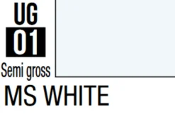 Mr Hobby Mr Colour Gundam 10ml 01 MS White Semi Gloss Acrylic Paint