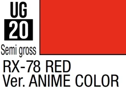 Mr Hobby Mr Colour Gundam 10ml 20 RX-78 Red Ver. Anime Colour Semi Gloss Acrylic Paint