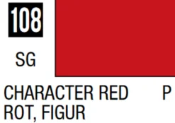 Mr Hobby Mr Colour 10ml 108 Character Red Semi Gloss Acrylic Paint