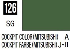 Mr Hobby Mr Colour 10ml 126 Cockpit Color Mitsubishi Semi Gloss Acrylic Paint