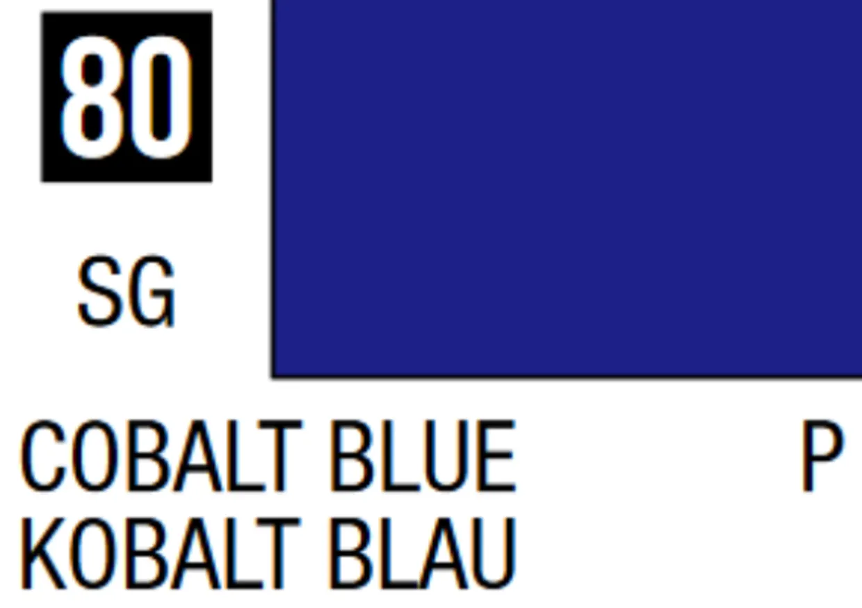 Mr Hobby Mr Colour 10ml 080 Cobalt Blue Semi Gloss Acrylic Paint