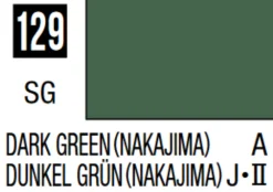 Mr Hobby Mr Colour 10ml 129 Dark Green Nakajima Semi Gloss Acrylic Paint