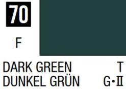 Mr Hobby Mr Colour 10ml 070 Dark Green Matt Acrylic Paint