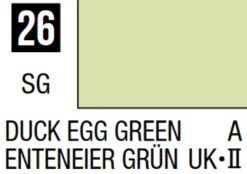 Mr Hobby Mr Colour 10ml 026 Duck Egg Green Semi Gloss Acrylic Paint