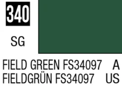 Mr Hobby Mr Colour 10ml 340 Field Green FS34097 Semi Gloss Acrylic Paint