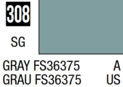 Mr Hobby Mr Colour 10ml 308 Gray FS36375 Semi Gloss Acrylic Paint