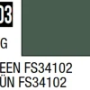 Mr Hobby Mr Colour 10ml 303 Green FS34102 Semi Gloss Acrylic Paint