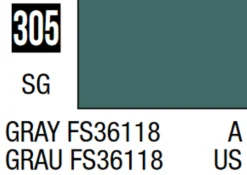 Mr Hobby Mr Colour 10ml 305 Gray FS36118 Semi Gloss Acrylic Paint