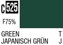 Mr Hobby Mr Colour 10ml 525 Green Semi Gloss Acrylic Paint