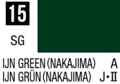 Mr Hobby Mr Colour 10ml 015 IJN Green Nakajima Semi Gloss Acrylic Paint