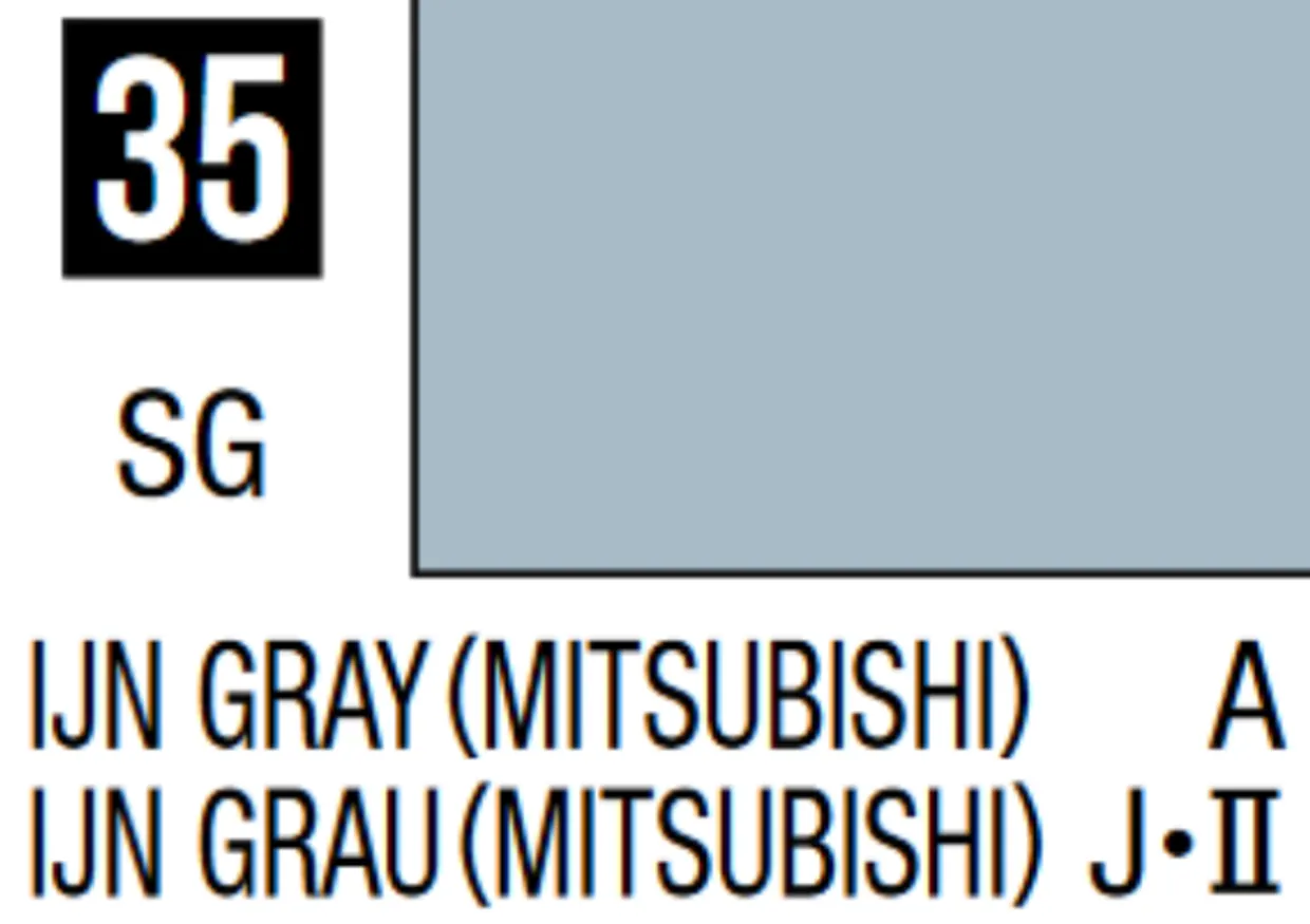 Mr Hobby Mr Colour 10ml 035 IJN Gray Mitsubishi Acrylic Paint