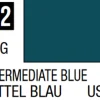 Mr Hobby Mr Colour 10ml 072 Intermediate Blue Semi Gloss Acrylic Paint