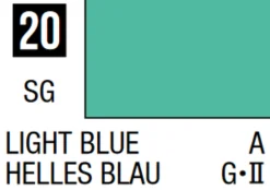 Mr Hobby Mr Colour 10ml 020 Light Blue Semi Gloss Acrylic Paint