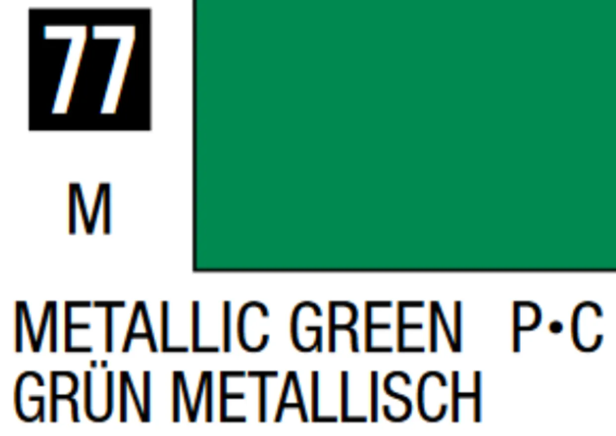 Mr Hobby Mr Colour 10ml 077 Metallic Green Acrylic Paint