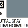 Mr Hobby Mr Colour 10ml 013 Neutral Gray Semi Gloss Acrylic Paint