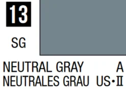 Mr Hobby Mr Colour 10ml 013 Neutral Gray Semi Gloss Acrylic Paint