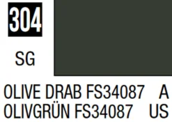 Mr Hobby Mr Colour 10ml 304 Olive Drab FS34087 Semi Gloss Acrylic Paint