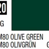 Mr Hobby Mr Colour 10ml 120 RLM80 Olive Green Semi Gloss Acrylic Paint