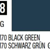Mr Hobby Mr Colour 10ml 018 RLM70 Black Green Semi Gloss Acrylic Paint