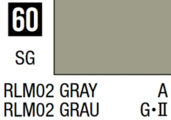 Mr Hobby Mr Colour 10ml 060 RLM02 Gray Semi Gloss Acrylic Paint