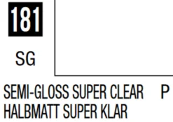 Mr Hobby Mr Colour 10ml 181 Semi Gloss Super Clear Acrylic Paint