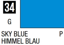 Mr Hobby Mr Colour 10ml 034 Sky Blue Acrylic Paint