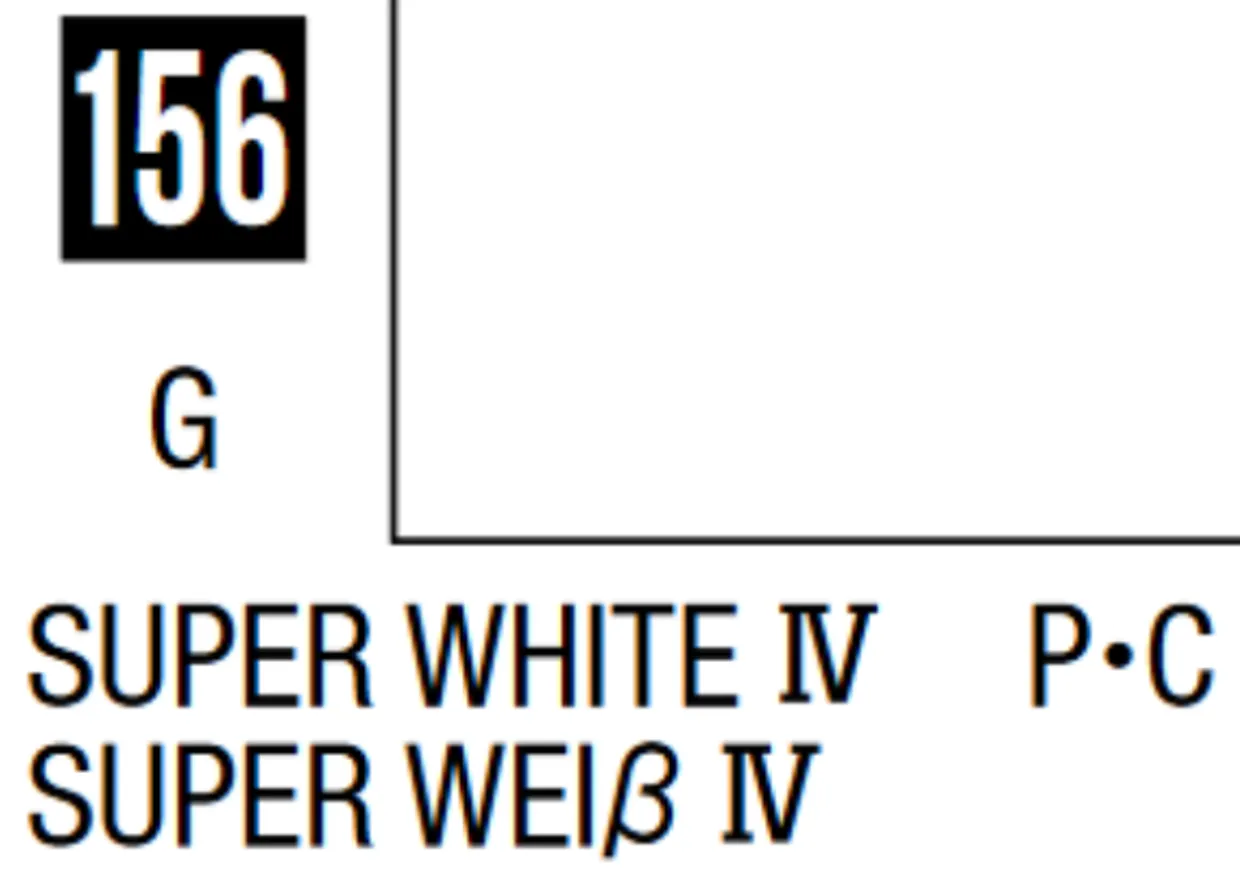 Mr Hobby Mr Colour 10ml 156 Super White IV Gloss Acrylic Paint