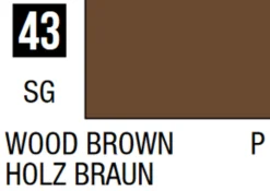 Mr Hobby Mr Colour 10ml 043 Wood Brown Semi Gloss Acrylic Paint
