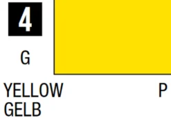 Mr Hobby Mr Colour 10ml 004 Yellow Gloss Acrylic Paint