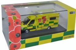 Oxford Diecast 1/76 Mercedes Ambulance London Ambulance Service (Remembrance Day)