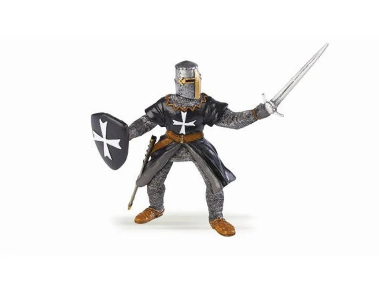Papo Toys Black Armoured Knight With Sword