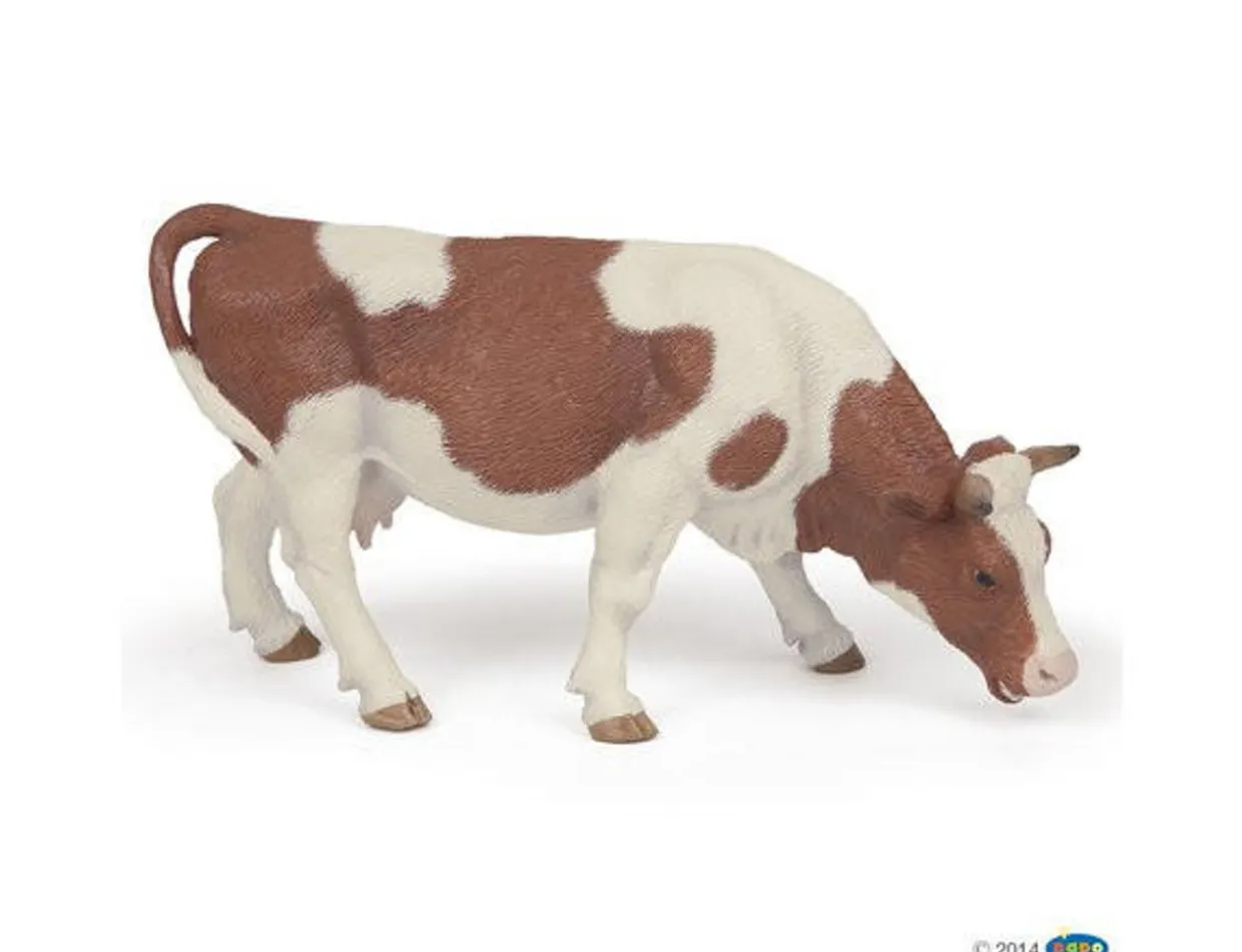 Papo Toys Grazing Simmental Cow