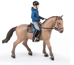 Papo Toys Walking Horse With Male Rider