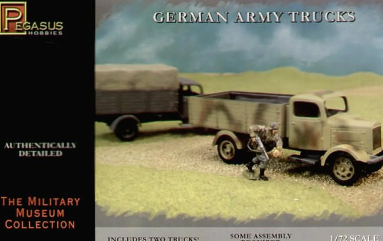 Pegasus Hobbies 1/72 German Army Trucks Model Kit