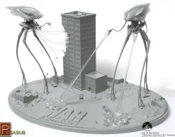 Pegasus Hobbies 1/350 War of the Worlds Alien Tripods Attack Diorama Kit