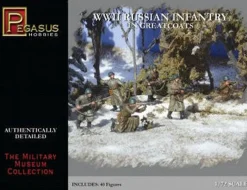 Pegasus Hobbies 1/72 WWII Russian Infantry In Greatcoats