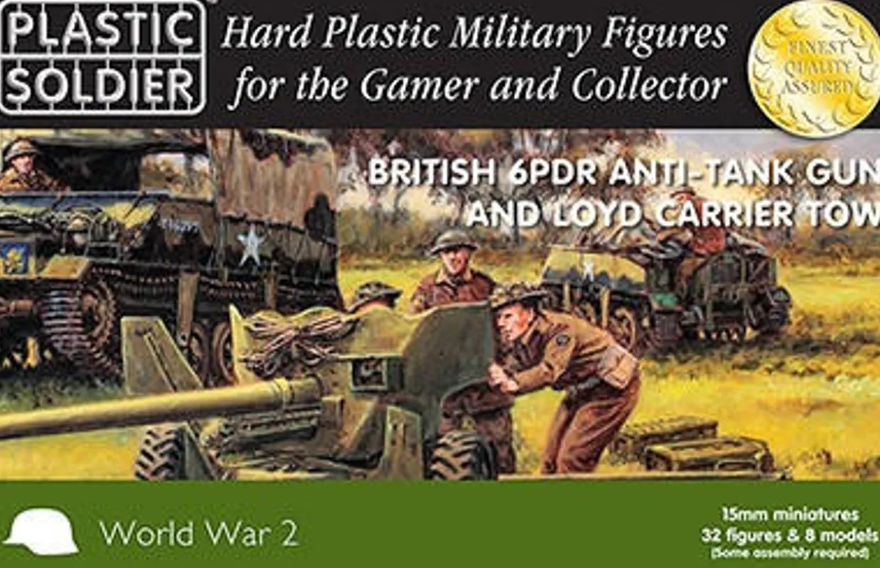 Plastic Soldier Company 15mm British-6 pdr Anti-Tank Gun