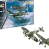 Revell 1/72 Combat Set - Messerschmitt Bf 109G-10 & Supermarine Spitfire Mk.V Starter Set