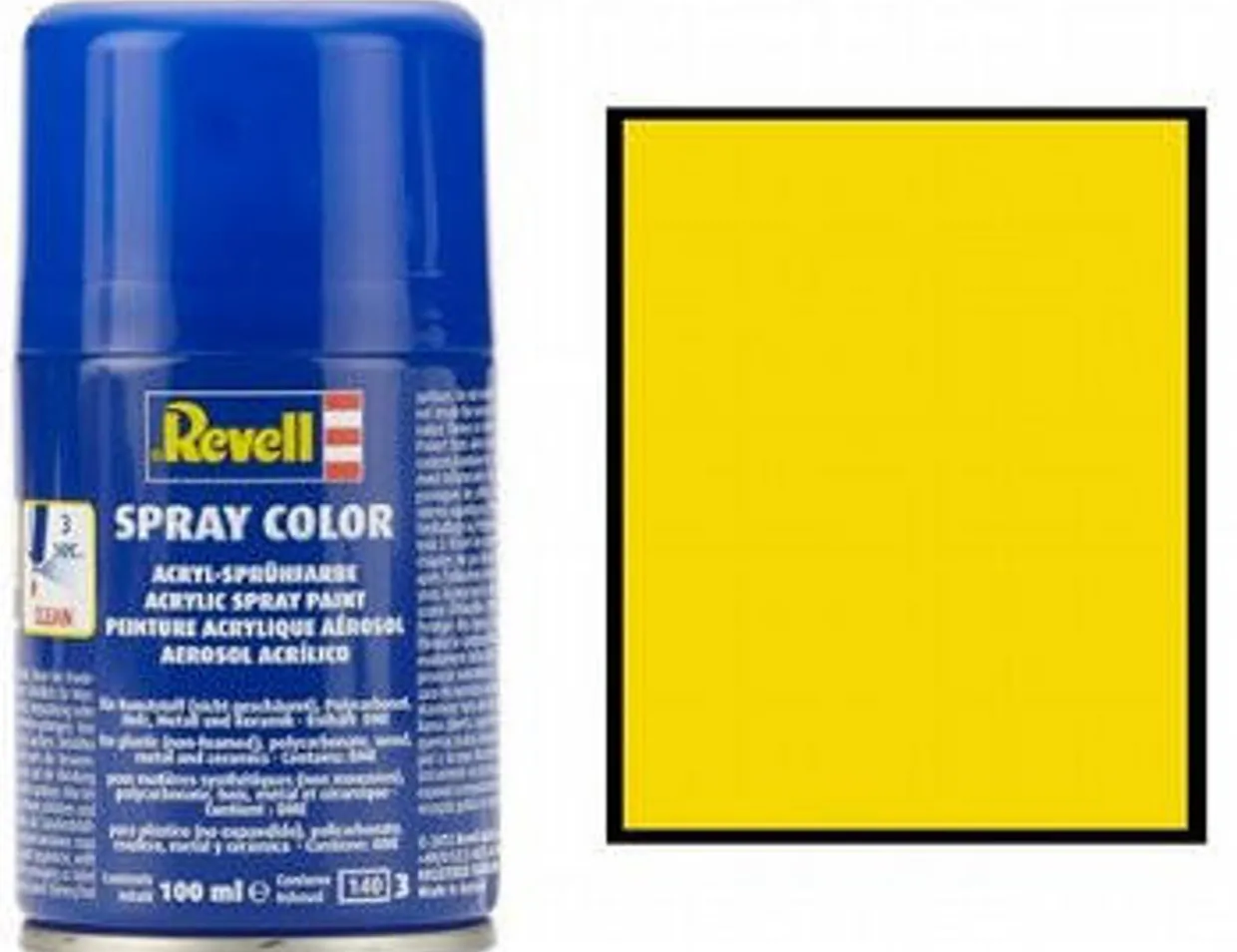 Revell 12 Gloss Yellow 100ml Acrylic Spray Paint
