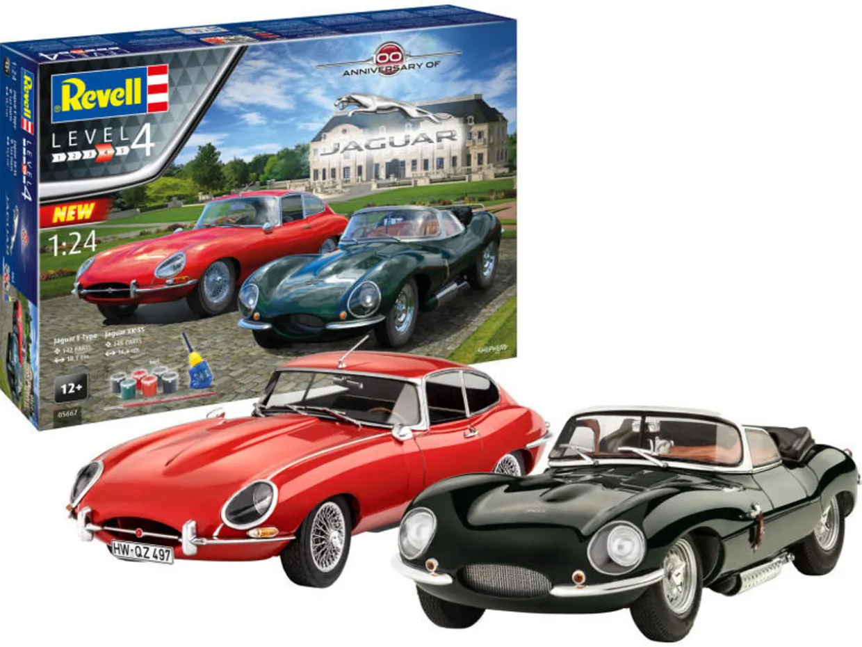 Revell 1/24 Jaguar 100th Anniversary Gift Set