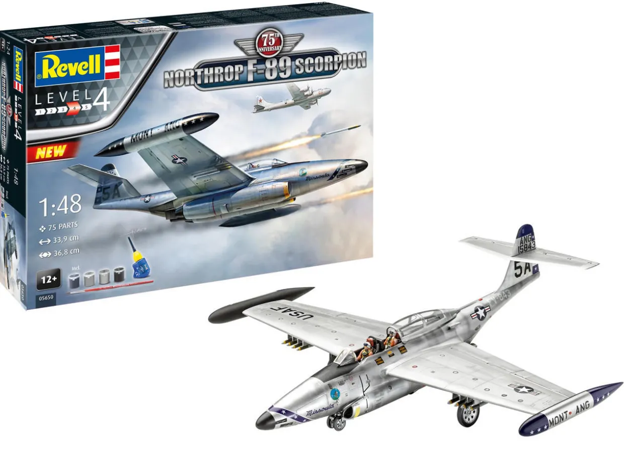 Revell 1/48 Northrop F-89 Scorpion 75th Anniversary Gift Set