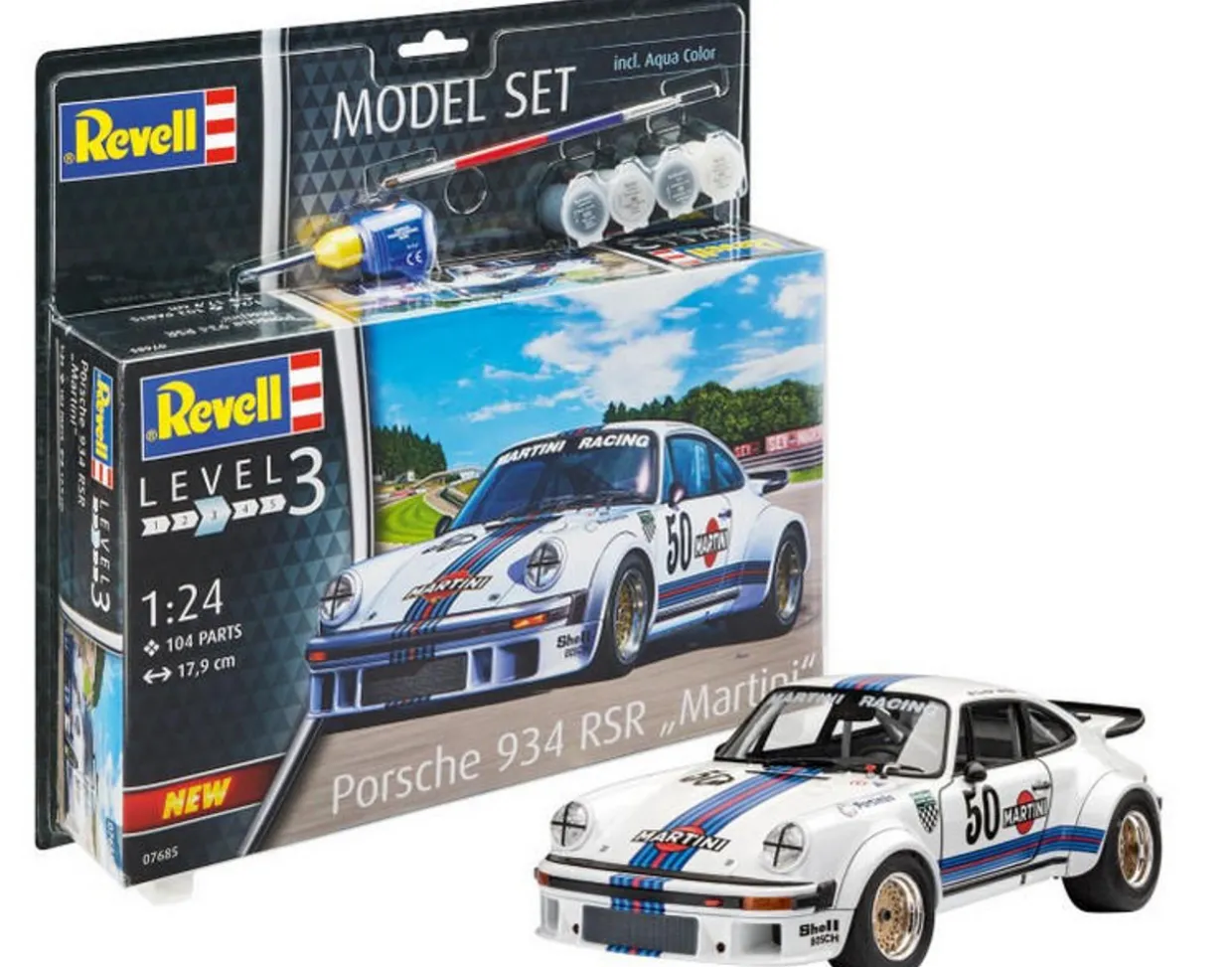 Revell 1/24 Porsche 934 RSR Martini Starter Set