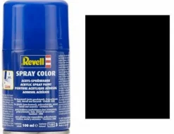 Revell 302 Satin Black 100ml Acrylic Spray Paint