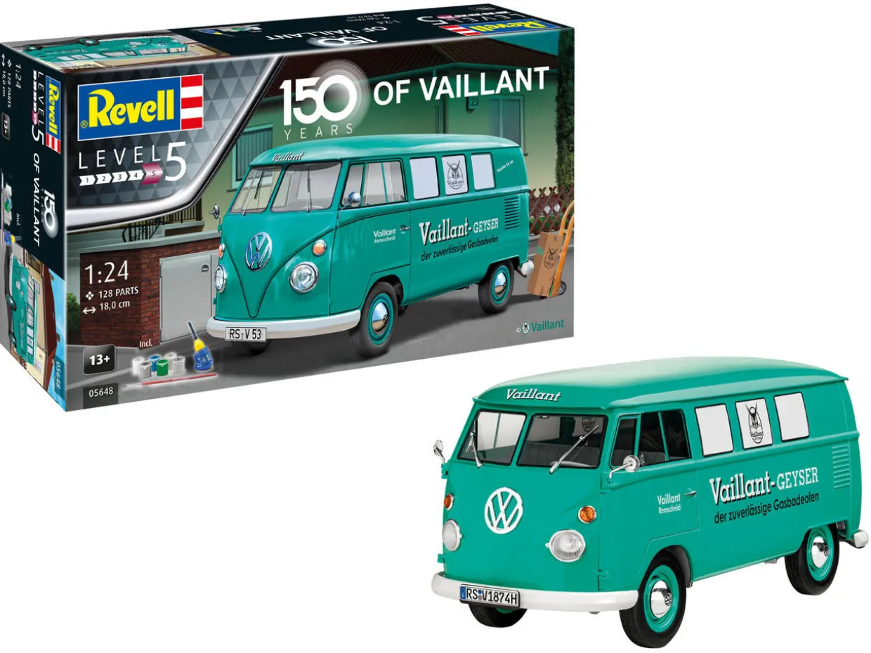 Revell 1/24 Volkswagen T1 Bus 150 Years of Vaillant Gift Set