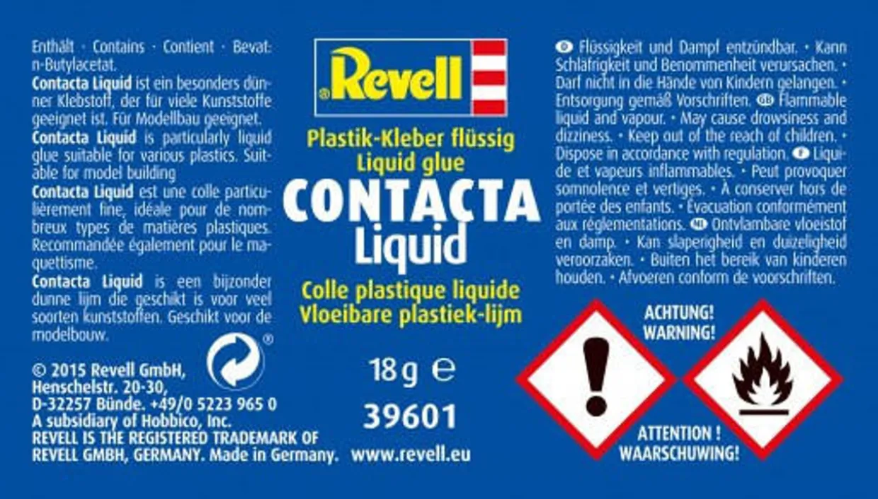 Revell Contacta Liquid Cement Modelling Glue 18g