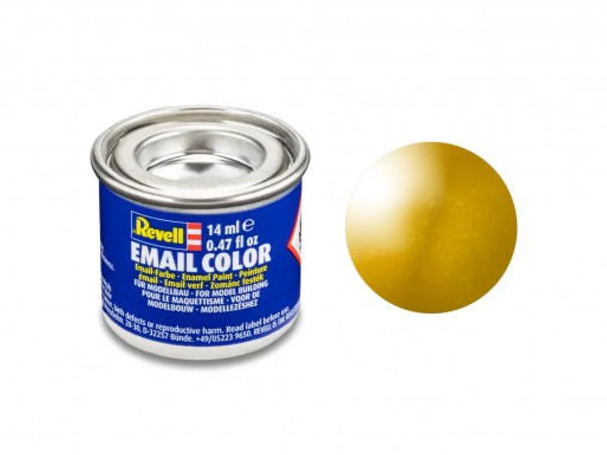 Revell 14ml 92 Enamel Metallic Brass Paint