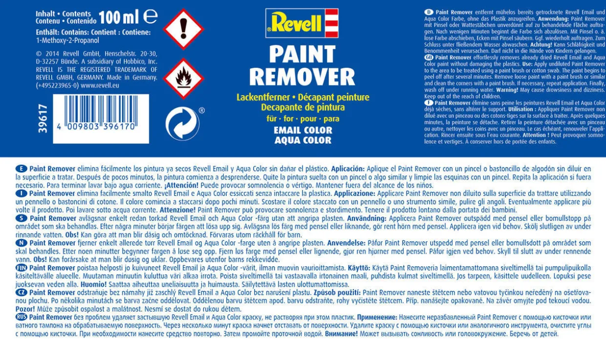 Revell Paint Remover 100ml